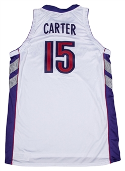 1999-2001 Vince Carter Game Worn Toronto Raptors Home Jersey 